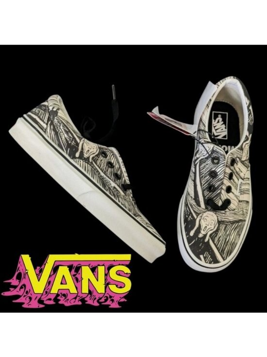 Vans Shoes - Vans Era MOMA Edvard Munch VNOA4BV41UB Women 5.5 Black and White 072026